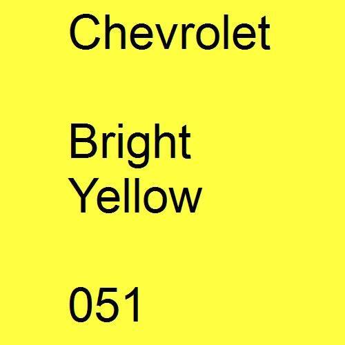 Chevrolet, Bright Yellow, 051.